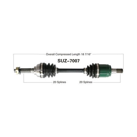 Wide Open OE Replacement CV Axle for SUZUKI FRONT L LTA400F/FZ KINGQUAD SUZ-7007